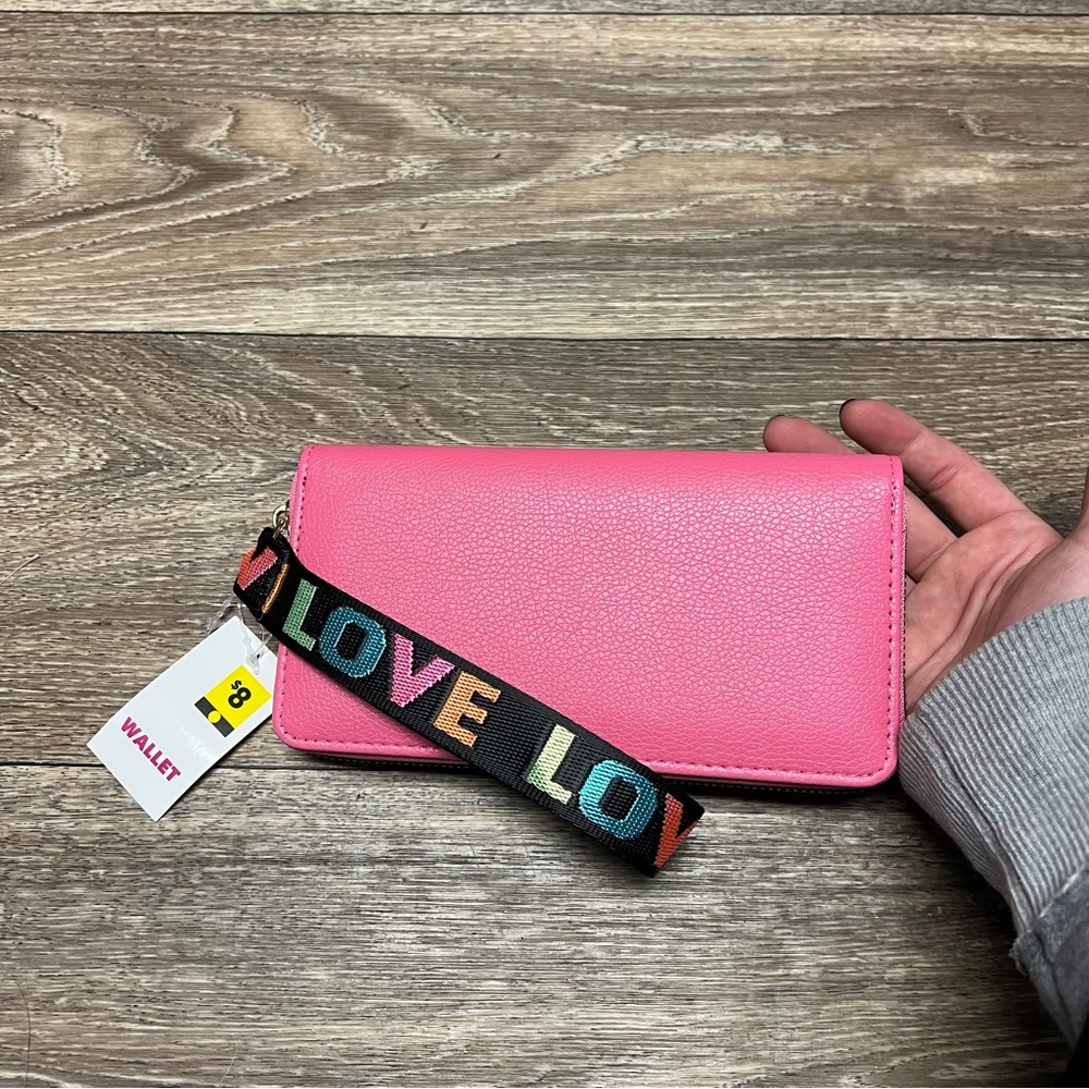 NWT Pink Love Wallet